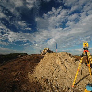 surveying a construction site surveying a construction site